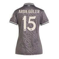 Camisa de Futebol Real Madrid Arda Guler #15 Equipamento Alternativo Mulheres 2024-25 Manga Curta